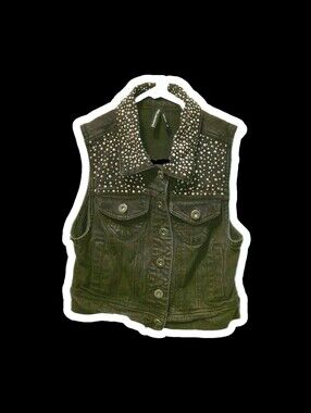 Women's Punk Rocker Studded Vest